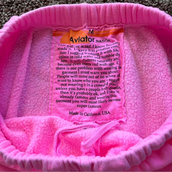 NEW Aviator Nation 5 Stripe Sweatpants - Picture 2 of 4